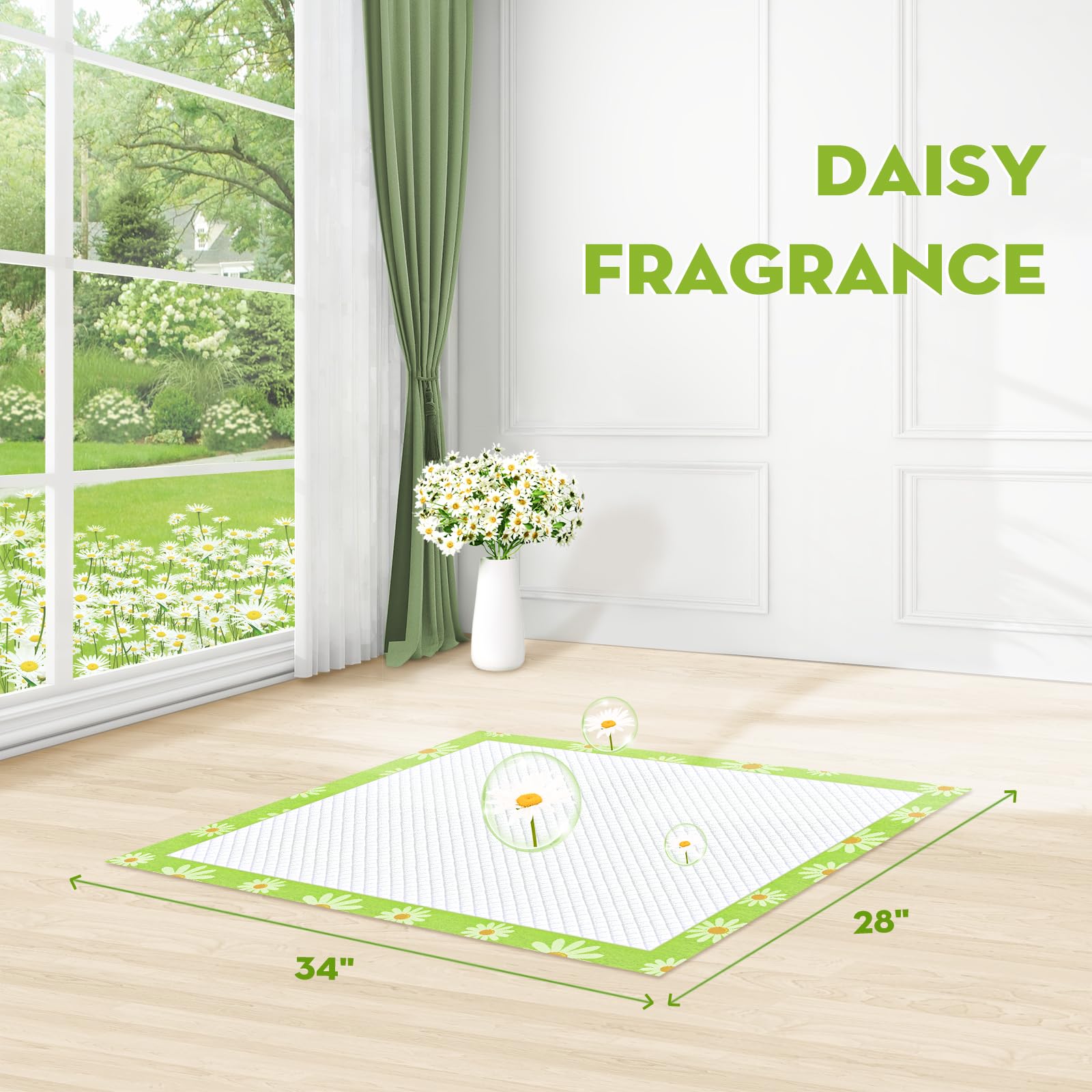 Tapis absorbant Croci pour chien, absorption rapide et nettoyage facilité.