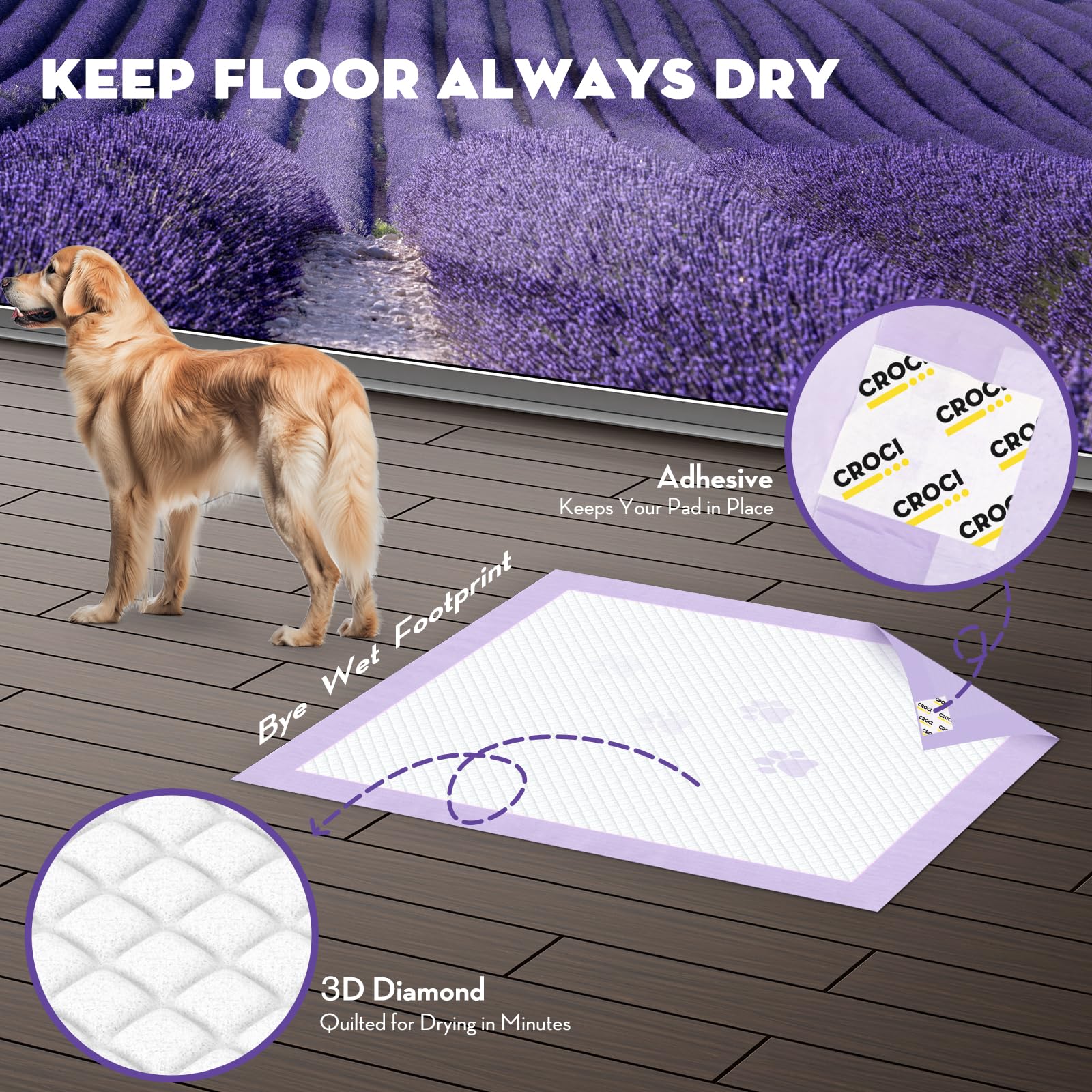 Grand choix de tailles dont 28x34 pour s’adapter à votre chien
