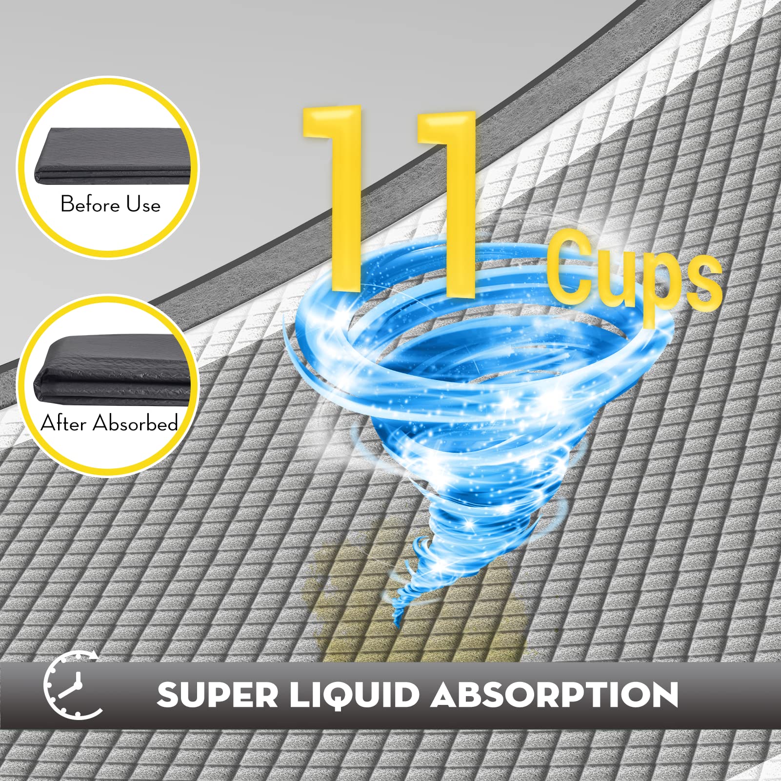 Croci tapis-potty 6 couches absorbantes — grande capacité et protection anti-fuites