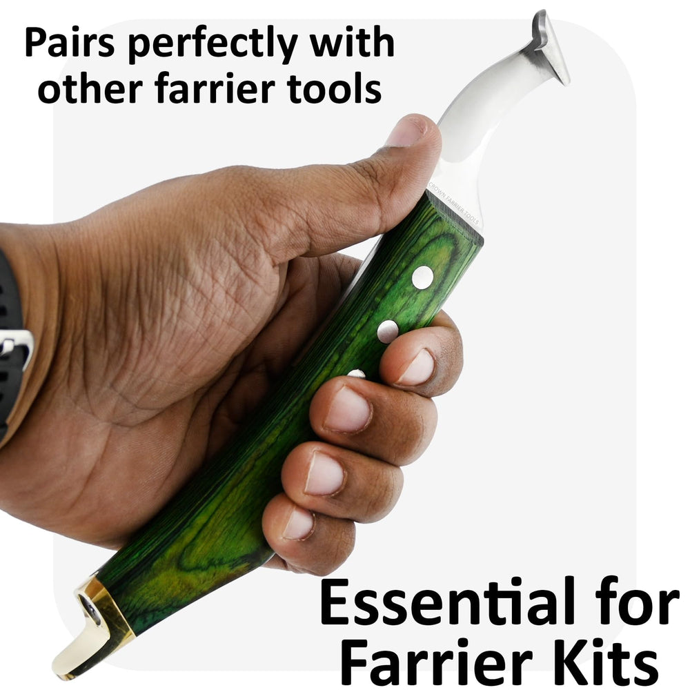 Crown Farrier Tools design-professionnel : outil essentiel dans la boîte à outils du maréchal.