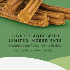 Ingrédients naturels Crumps’ Naturals Bacon Dental avec huile de coco.