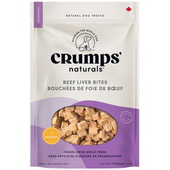 Crumps’ Naturals bouchées foie boeuf, friandise protéinée pour chiens gourmands.