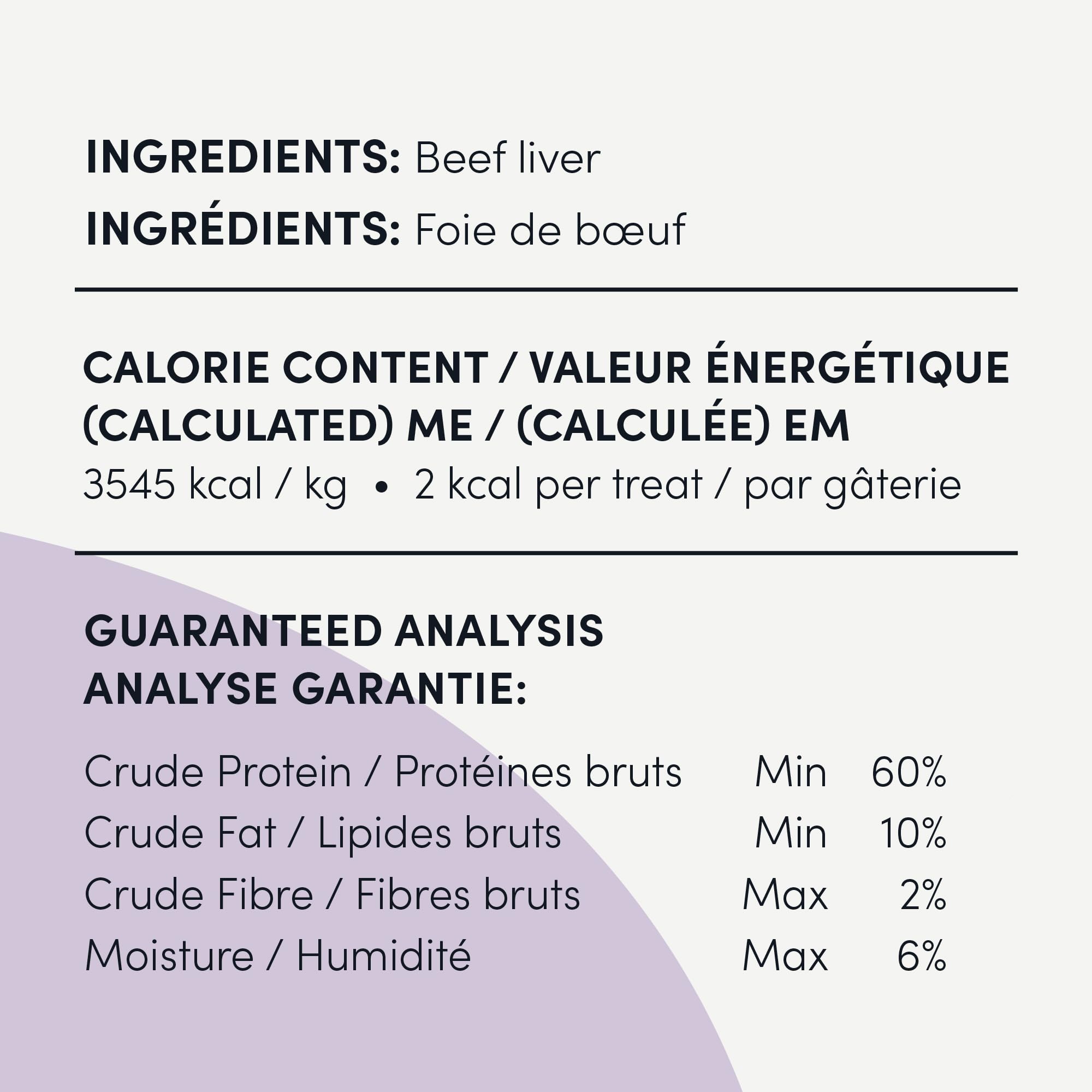 Fabrique-au-canada Crumps’ Naturals, ingrédients simples et sains.