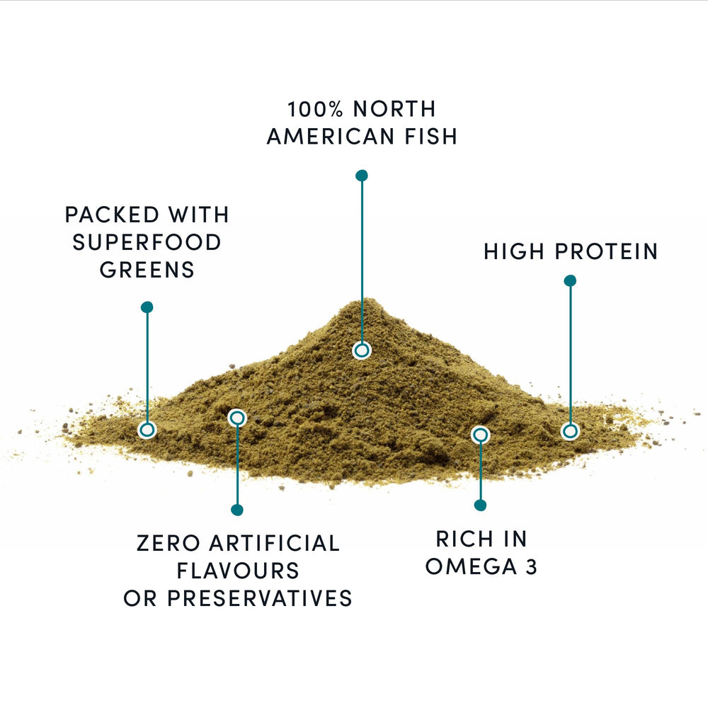 Crumps' Naturals, super-aliments et poisson comme topping léger.
