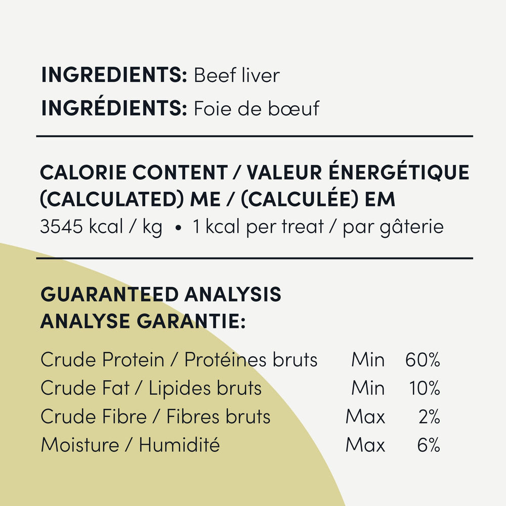 Crumps’ Naturals Foie de Boeuf Mini-Entraineurs – adaptés à tous les âges du chien.