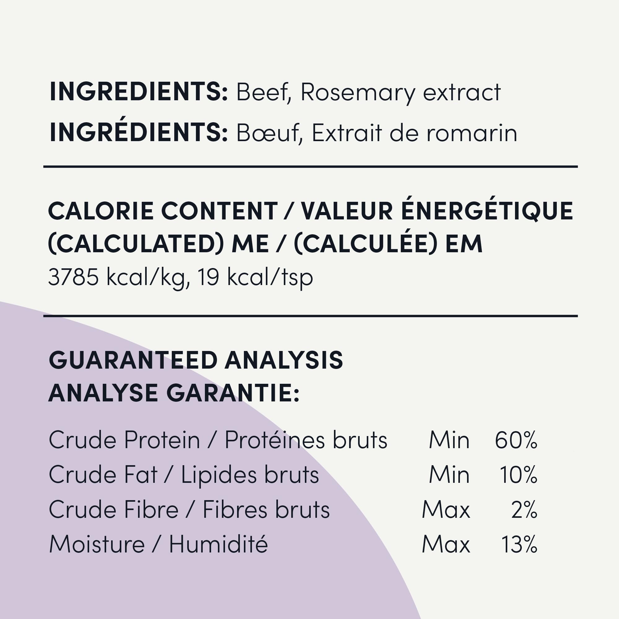 Crumps’ Naturals foie de boeuf garniture pour recompense chien.