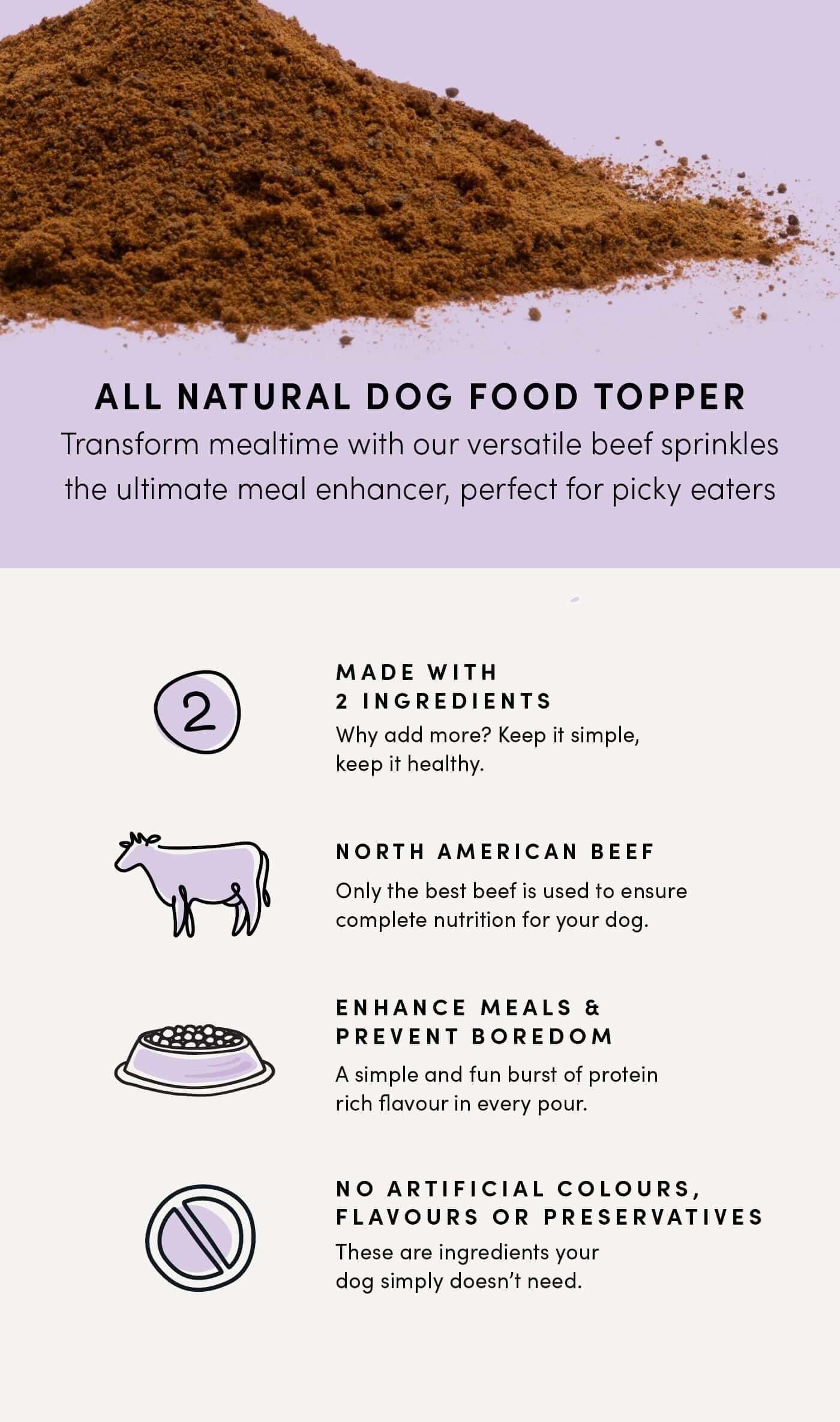 Crumps’ Naturals foie de boeuf garniture pour usage quotidien.