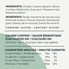 Crumps’ Naturals Mini Trainer bouchées poulet semi-humides, texture agréable pour l'entraînement