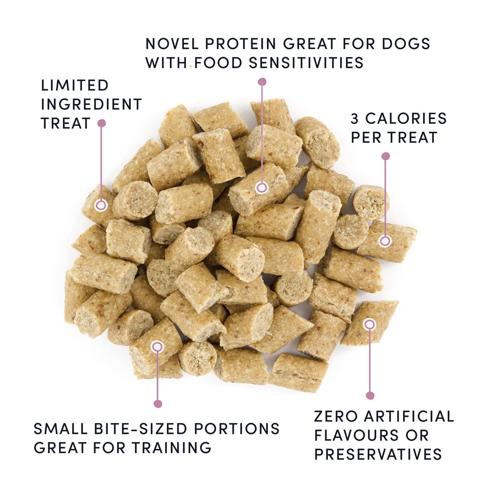 Crumps’ Naturals Mini Trainers Agneau semi-humide usage dressage récompense lors des sessions.