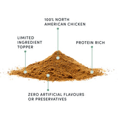 Crumps Naturals Paillettes de Poulet dans jouets, stimule l'enrichissement et le jeu.