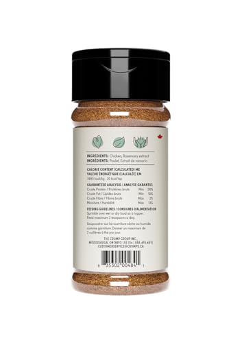 Crumps Naturals Paillettes de Poulet sur croquettes, apporte texture et saveur agréable.