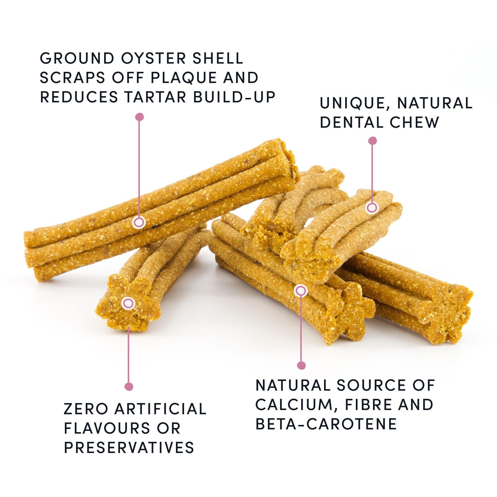 Patate douce Crumps’ Naturals Plaque Busters source de vitamines.