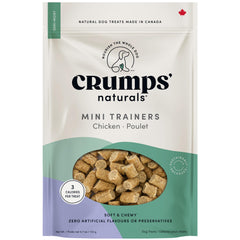 Crumps' Naturals bouchées semi-humides au poulet, emballage pratique.