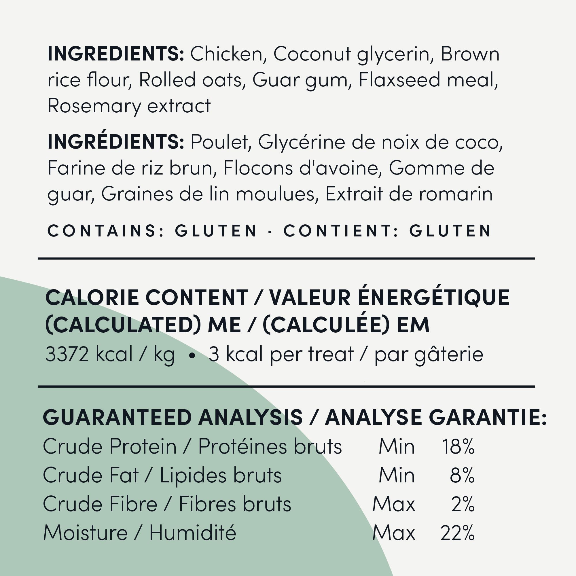 Crumps' Naturals goût poulet savoureux, récompense fiable durant les entraînements.