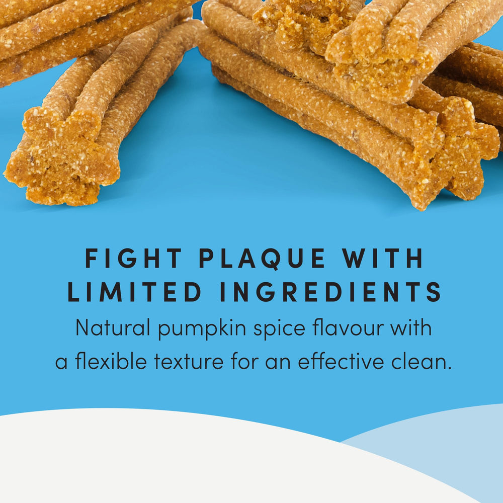 Texture croustillante des bouchées Crumps’ Naturals pour une mastication satisfaisante.