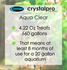 Crystalpro Aqua Clear utilisation filtration eau douce améliore la clarté.