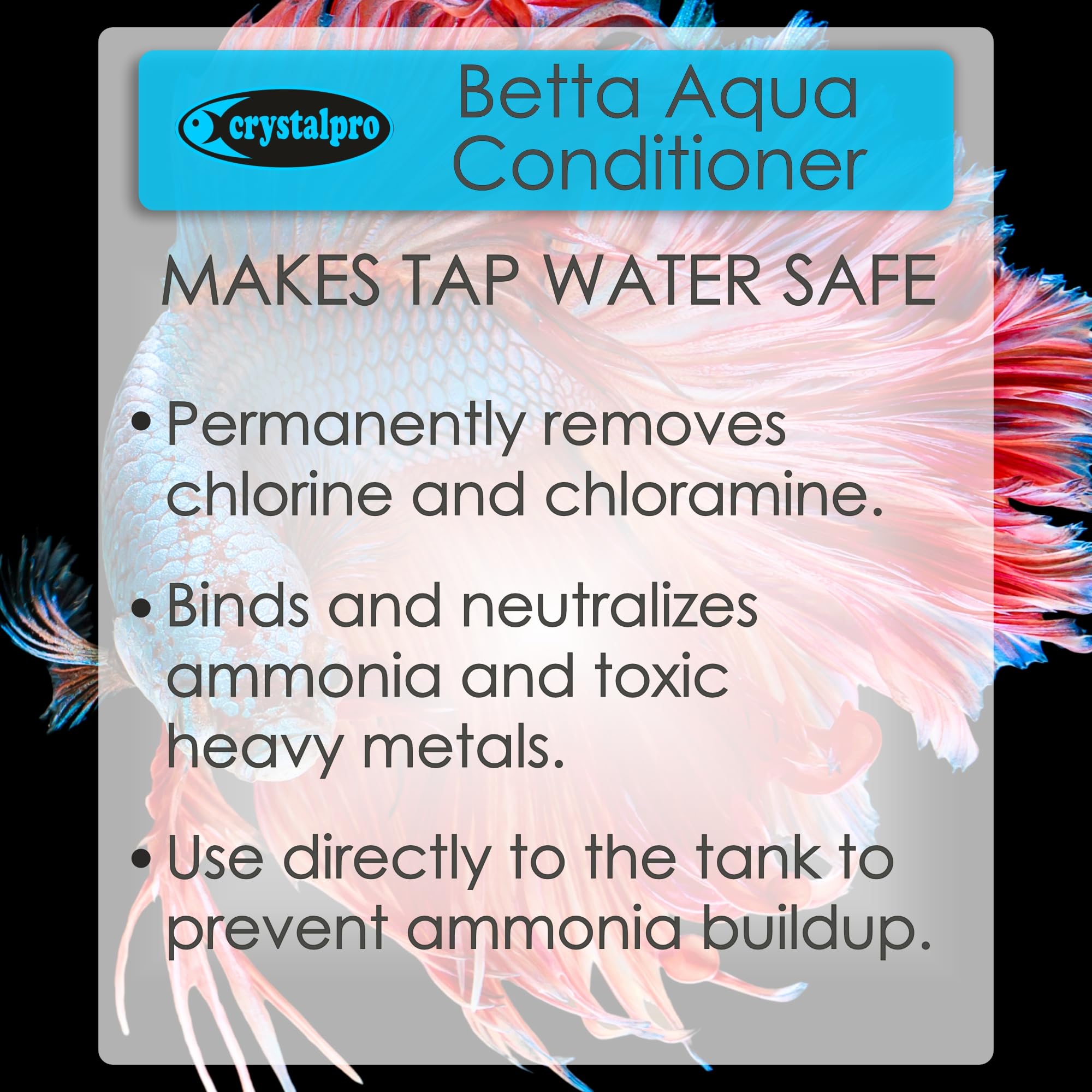 Neutralisation du chlore et de l’ammoniac avec Crystalpro Betta.
