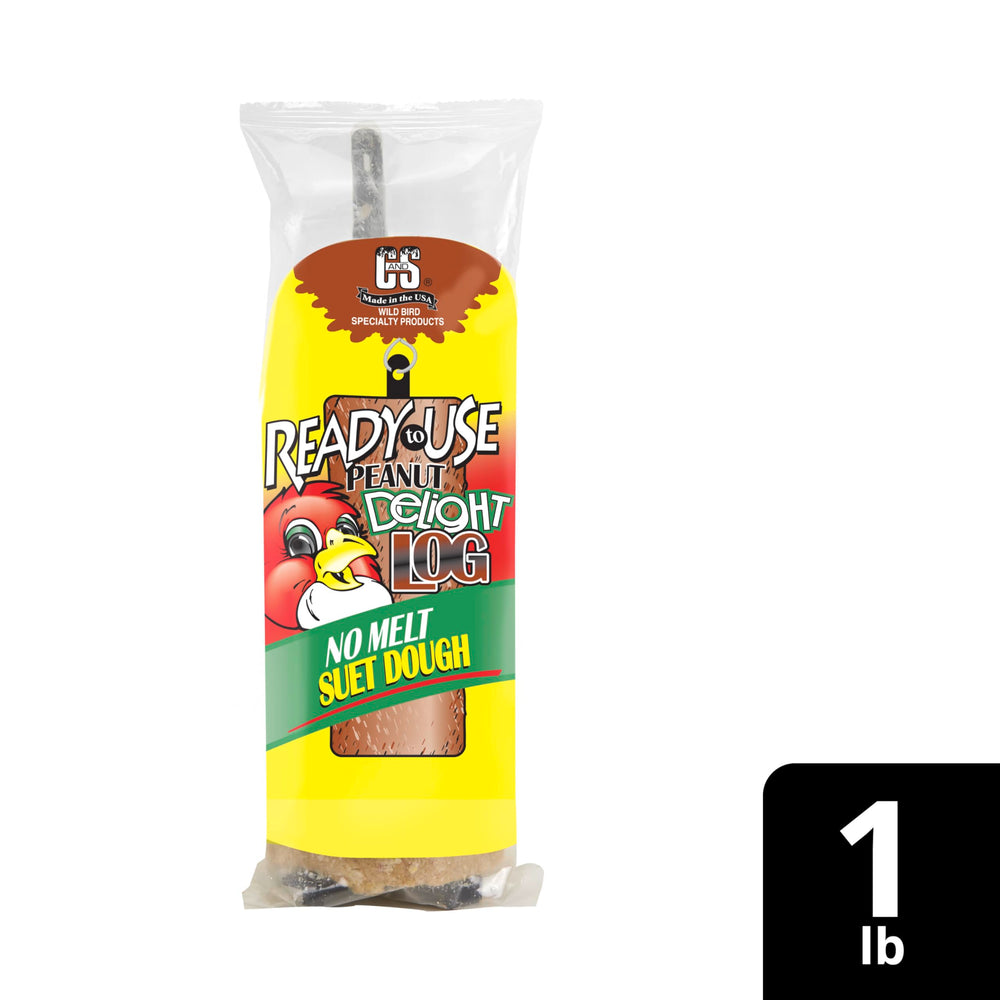 C&S Peanut Delight No Melt Suet Dough Log convient à plusieurs espèces