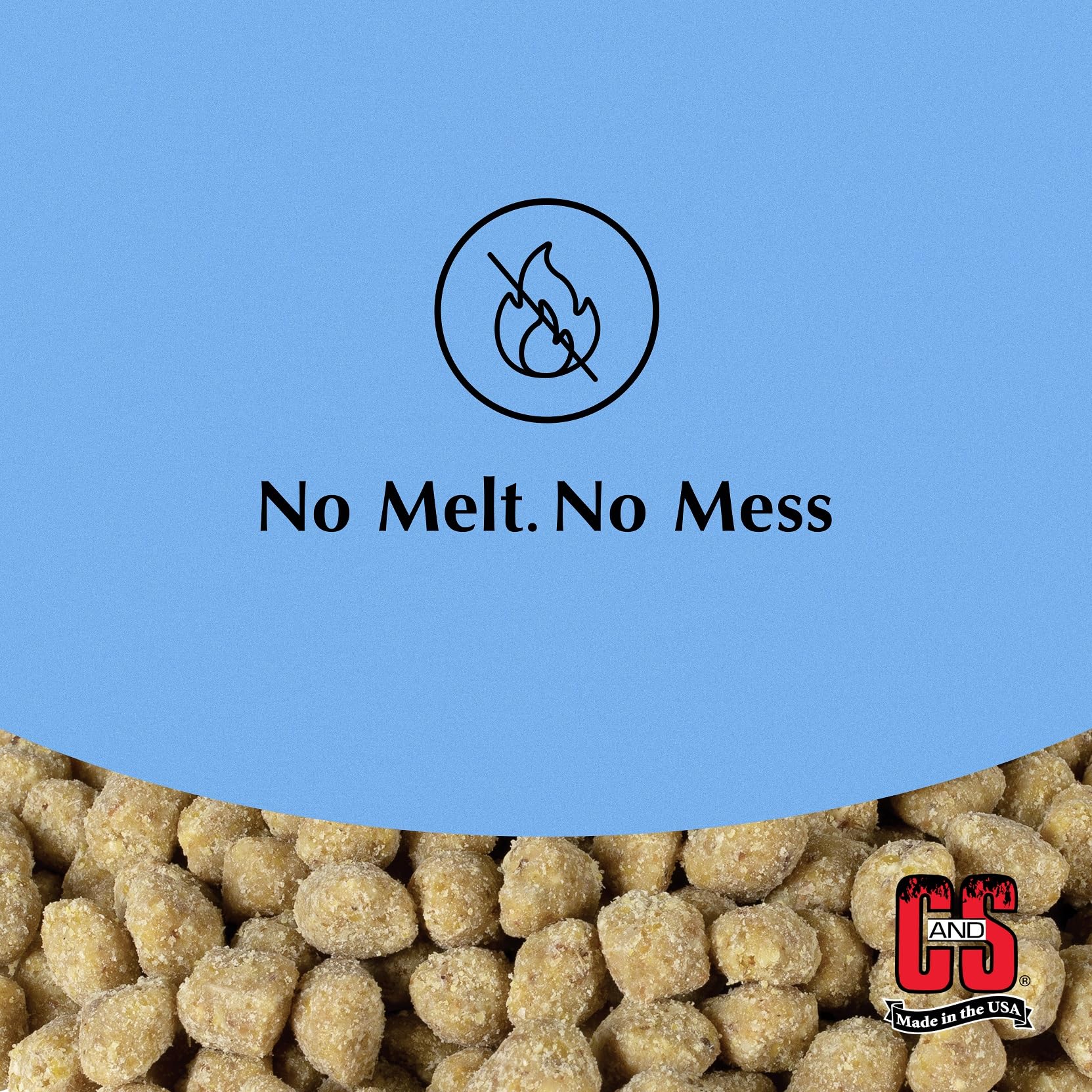 Mélange C&S Woodpecker Nuggets et graines pour un mix optimal.