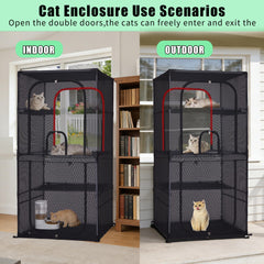 CSQOO Catio Maillage Renforcé protège tout en permettant une vue lumineuse.