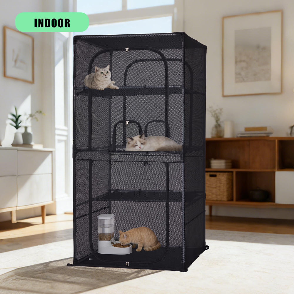 CSQOO Catio Portes Haut Bas offre flexibilité d’accès.