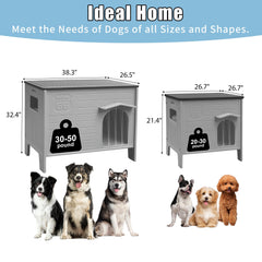 CSQOO maison chien plastique sol-eleve pour eviter l humidite.