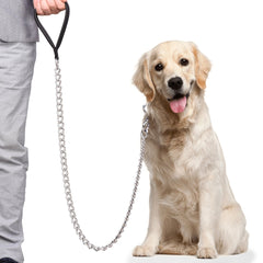 CtopoGo courroie chien chaîne acier 5mm assure durabilité lors des promenades.
