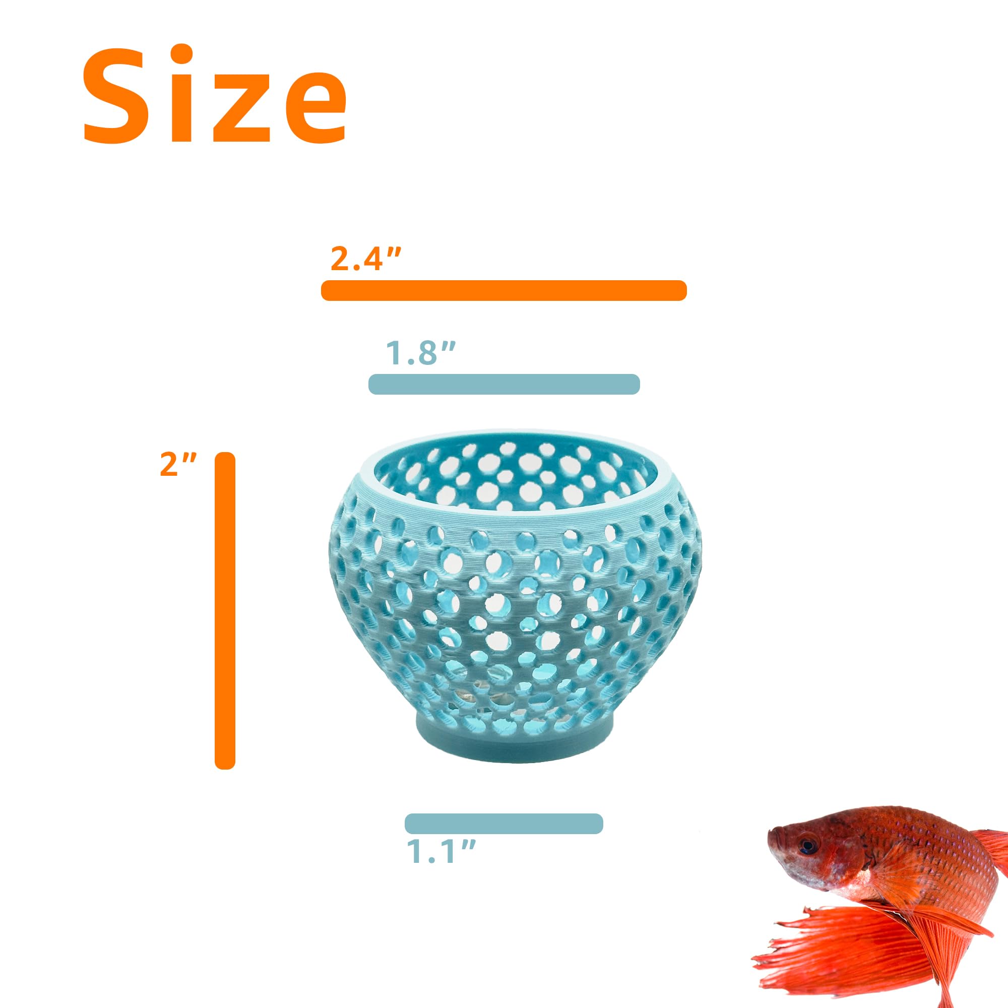 CTWPets Betta Bulb Hide 2.0 — accessoire décoratif et refuge polyvalent.