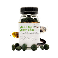 CTWPets Clean Up Crew Bites, emballage clair et pratique pour nourrir les microfaunes.