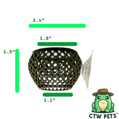 CTWPets grotte avec suction, attache stable dans l'aquarium forêt-verte.