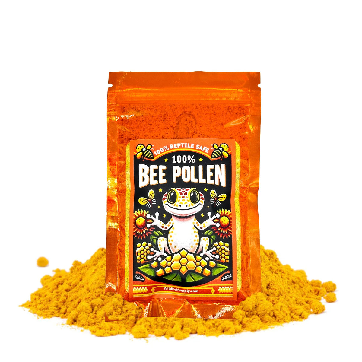 CTWPets poudre pollen d'abeille en bouteille, friandise naturelle pour reptiles
