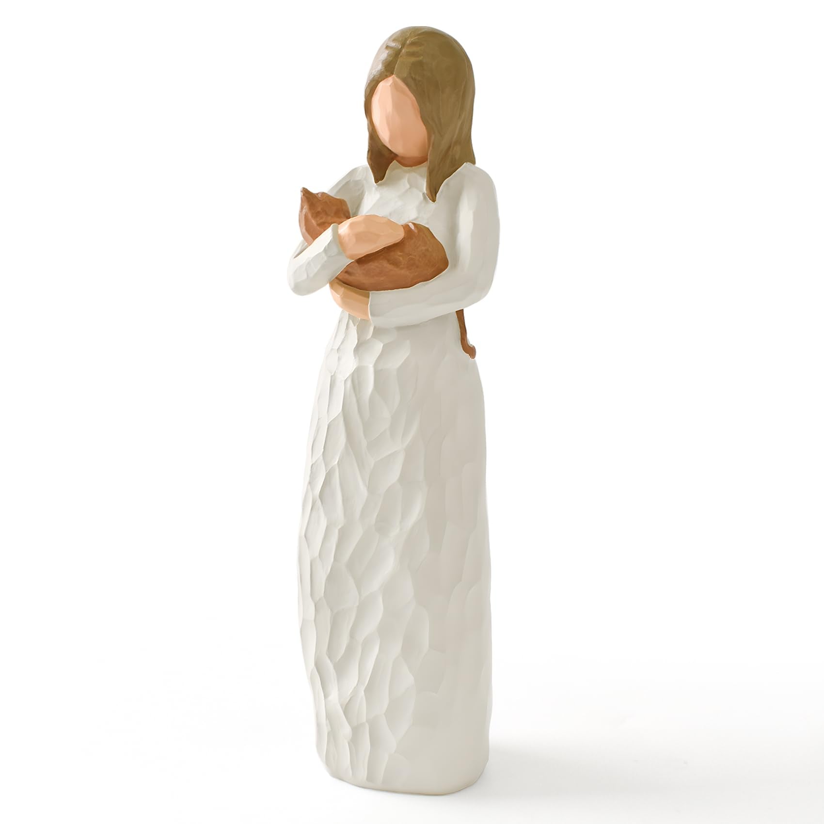 Cuayaes figurine-memorial-orange: souvenir réconfortant pour les amoureux des chats.