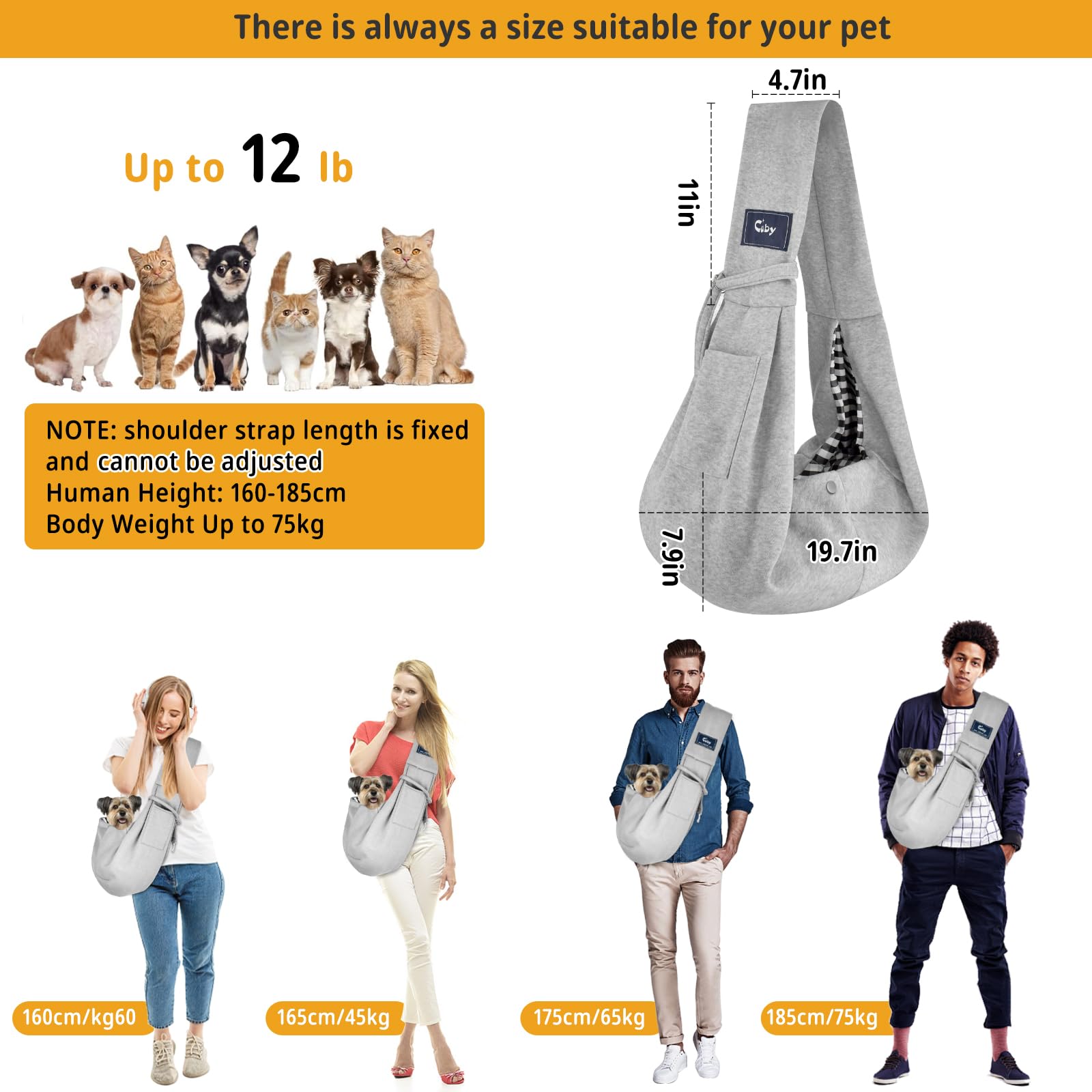 CUBY sécurité et poche réversible – port sûr et agréable