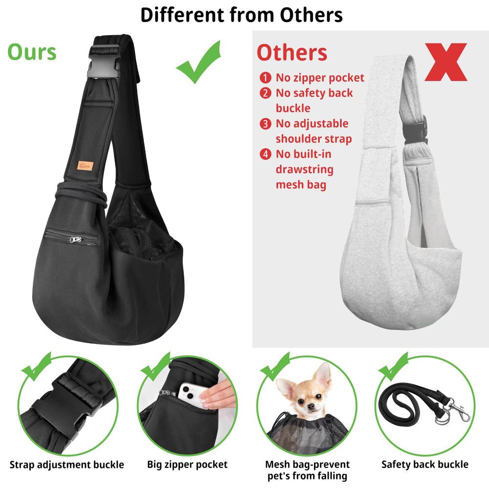Poche zippée du sling CUBY pour ranger téléphone et clés