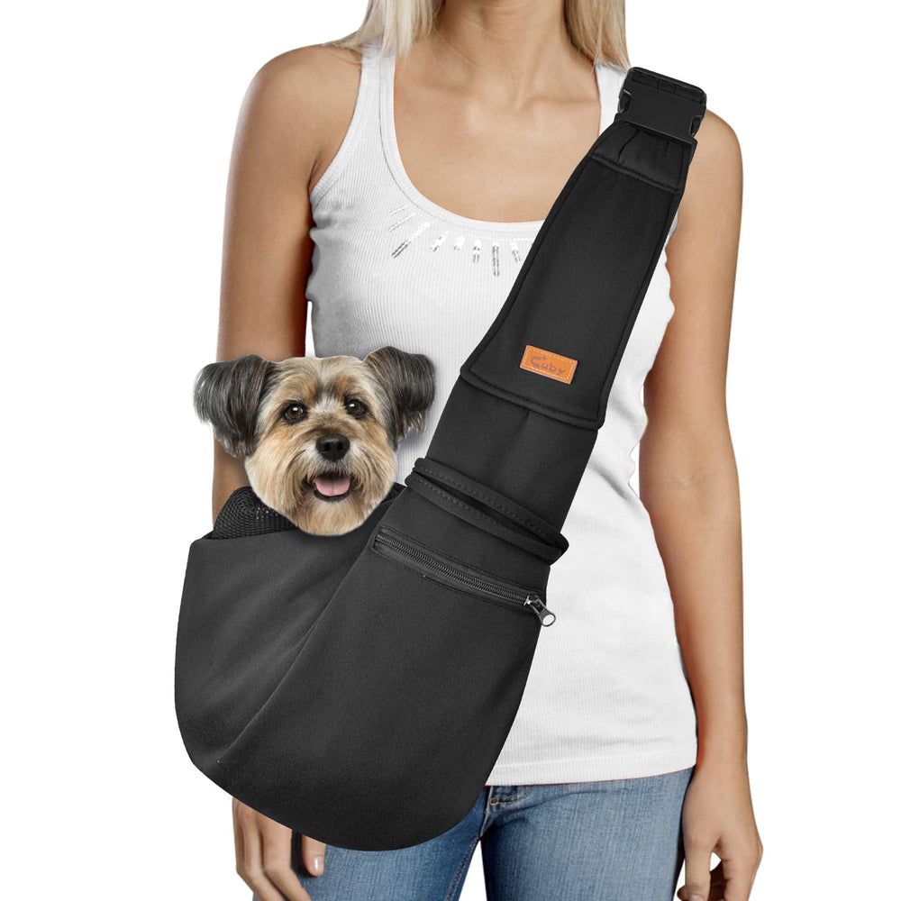 Sling CUBY pour portage mains libres, pratique en balade avec chien ou chat