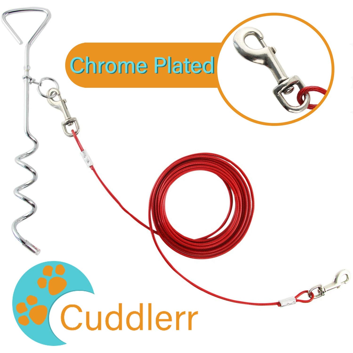 Cuddlerr câble robuste, idéal pour chiens actifs pesant plus de 13 kg.