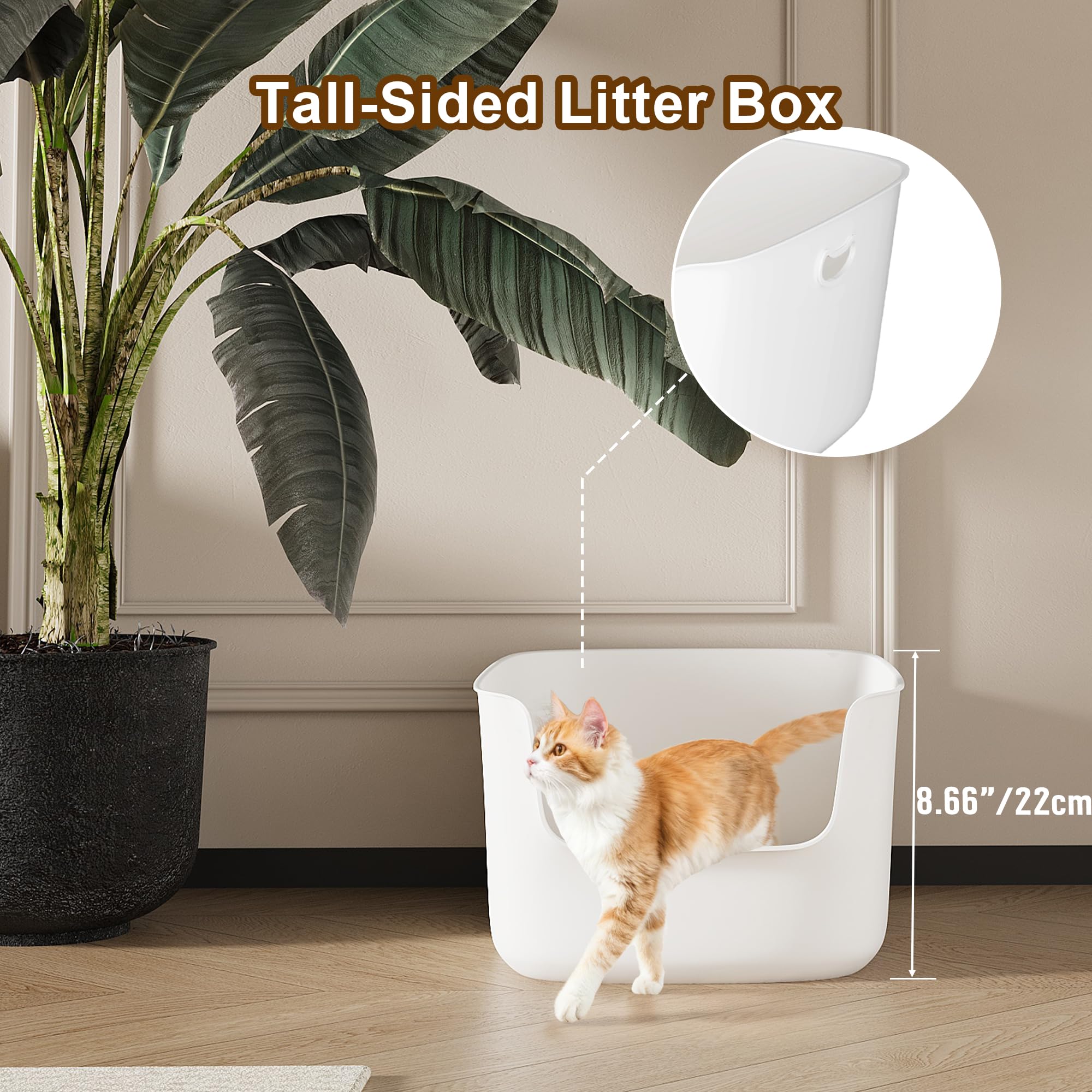 Cuddpaw bac litière spacieux 22,8x15, espace pour bouger.
