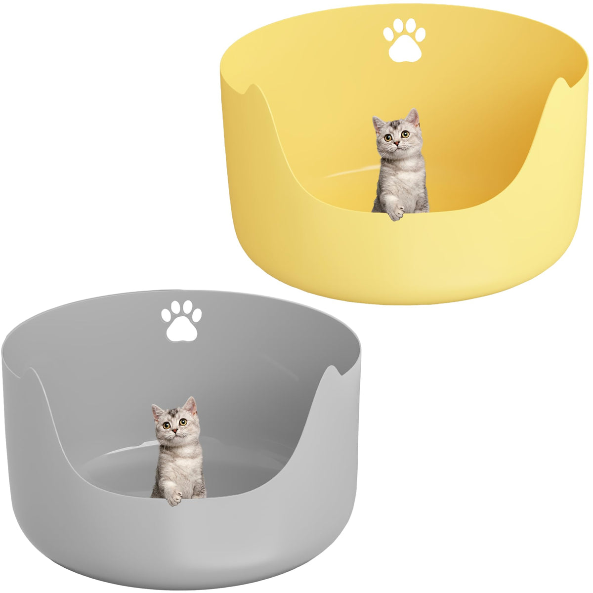 Cuddpaw grand format avec bords hauts limitant les éclaboussures.