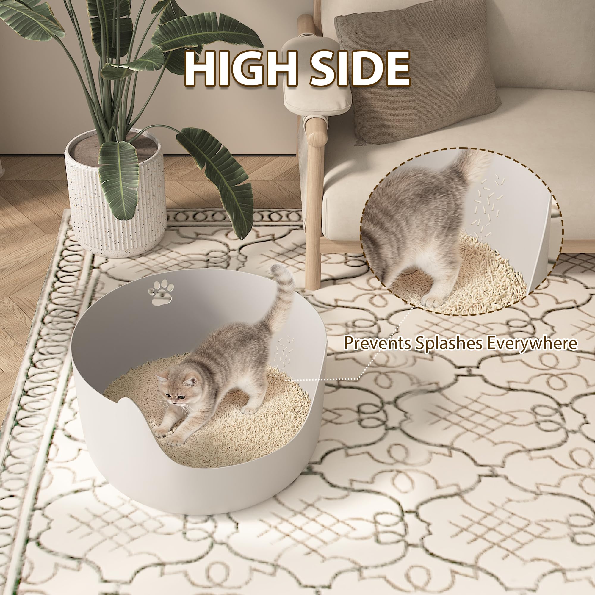 Litiere Cuddpaw, surface lisse, nettoyage rapide.