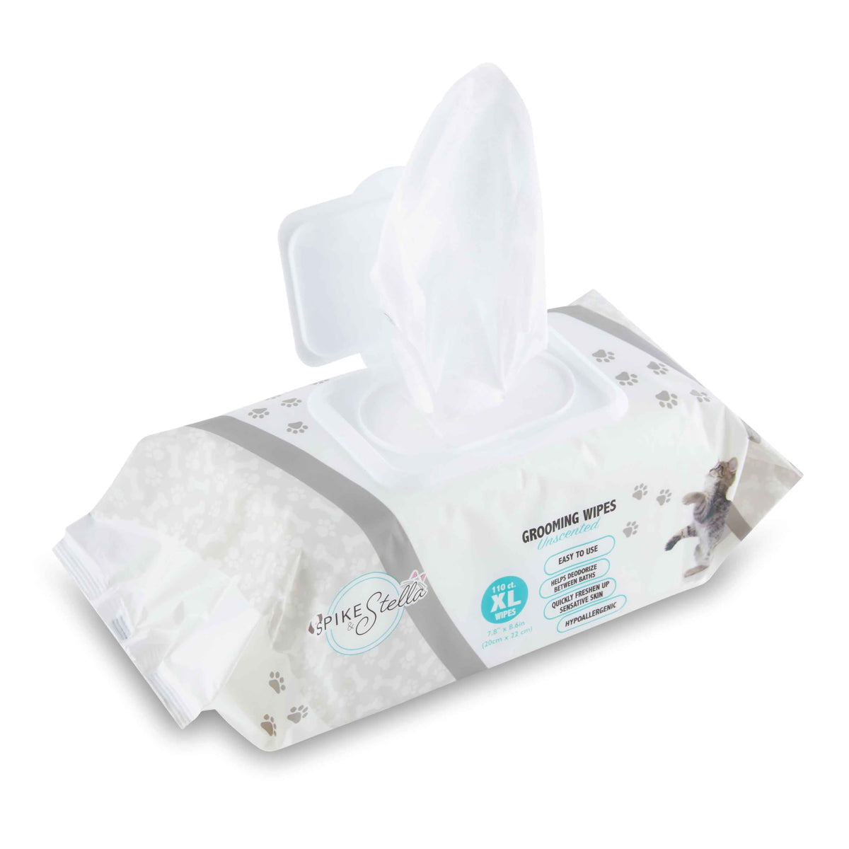 Lingettes Cudlie lavande pour nettoyage doux des chiens et chats
