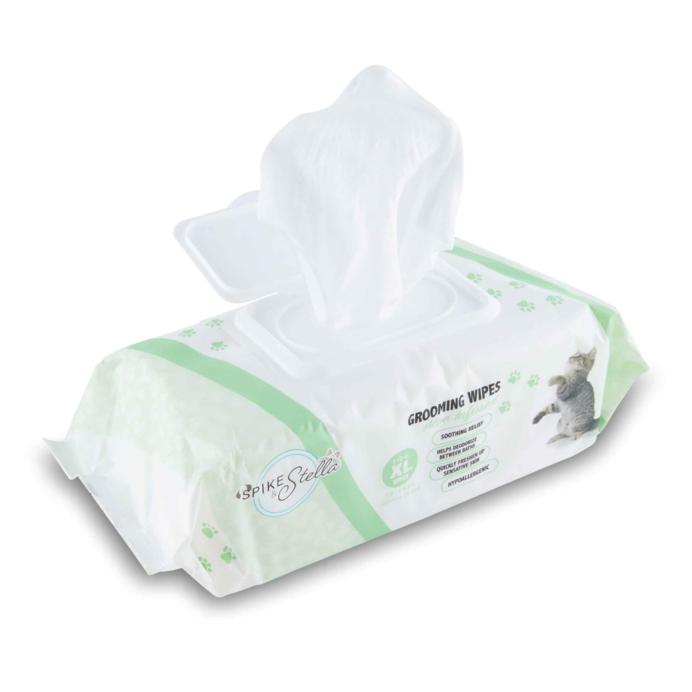 Lingettes cudlie format grand lavande, rafraîchissent le pelage.