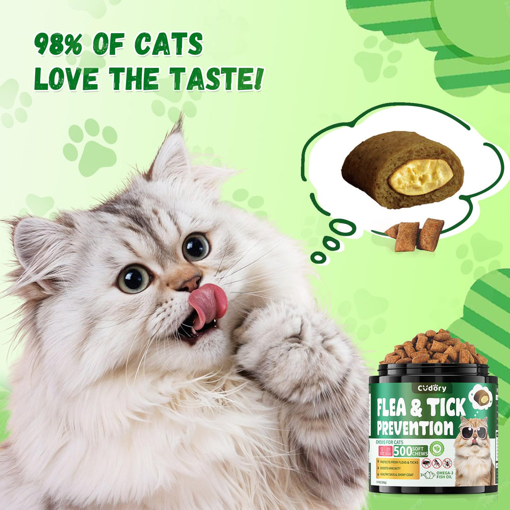 Cudory friandises poulet crémeux : chat approuve le goût.
