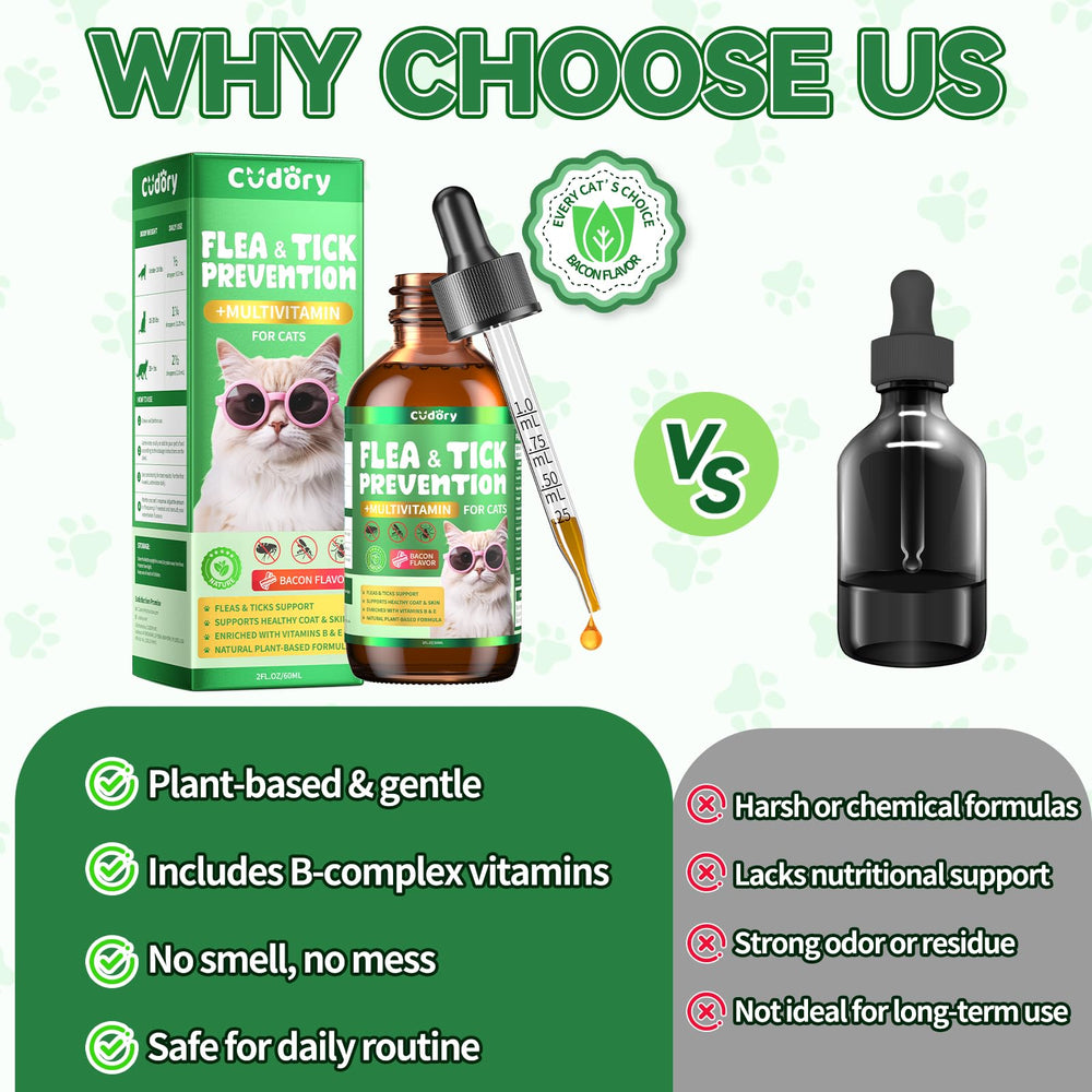 Ingrédients naturels Cudory pour chats — soutien sans additifs