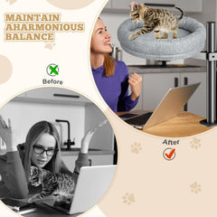 Cuipingoo lit-chat coussin-amovible-doux: entretien facile et douceur pour les siestes.