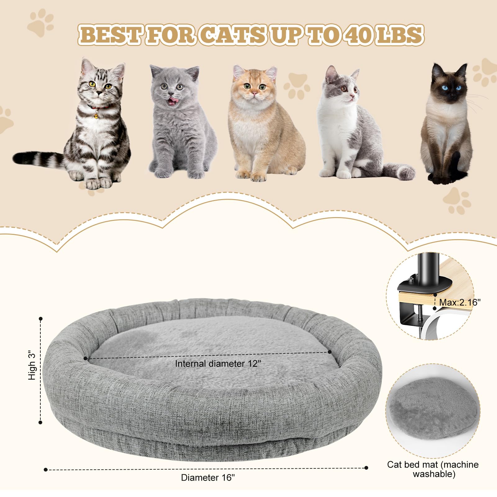 Cuipingoo lit-chat protection-mousse-protecteur-bureau: protege le bureau lors des pauses.
