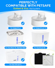 Filtre Cunina PetSafe Outlast carbone, neutralise les odeurs et impuretés.