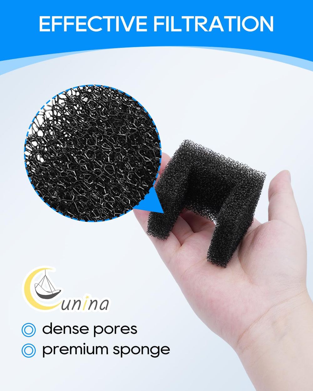 Eau plus propre pour animaux grâce à Cunina filtration.