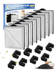 Cunina 8+8 pour fontaine Viva pour chats, filtration efficace des poils et débris.