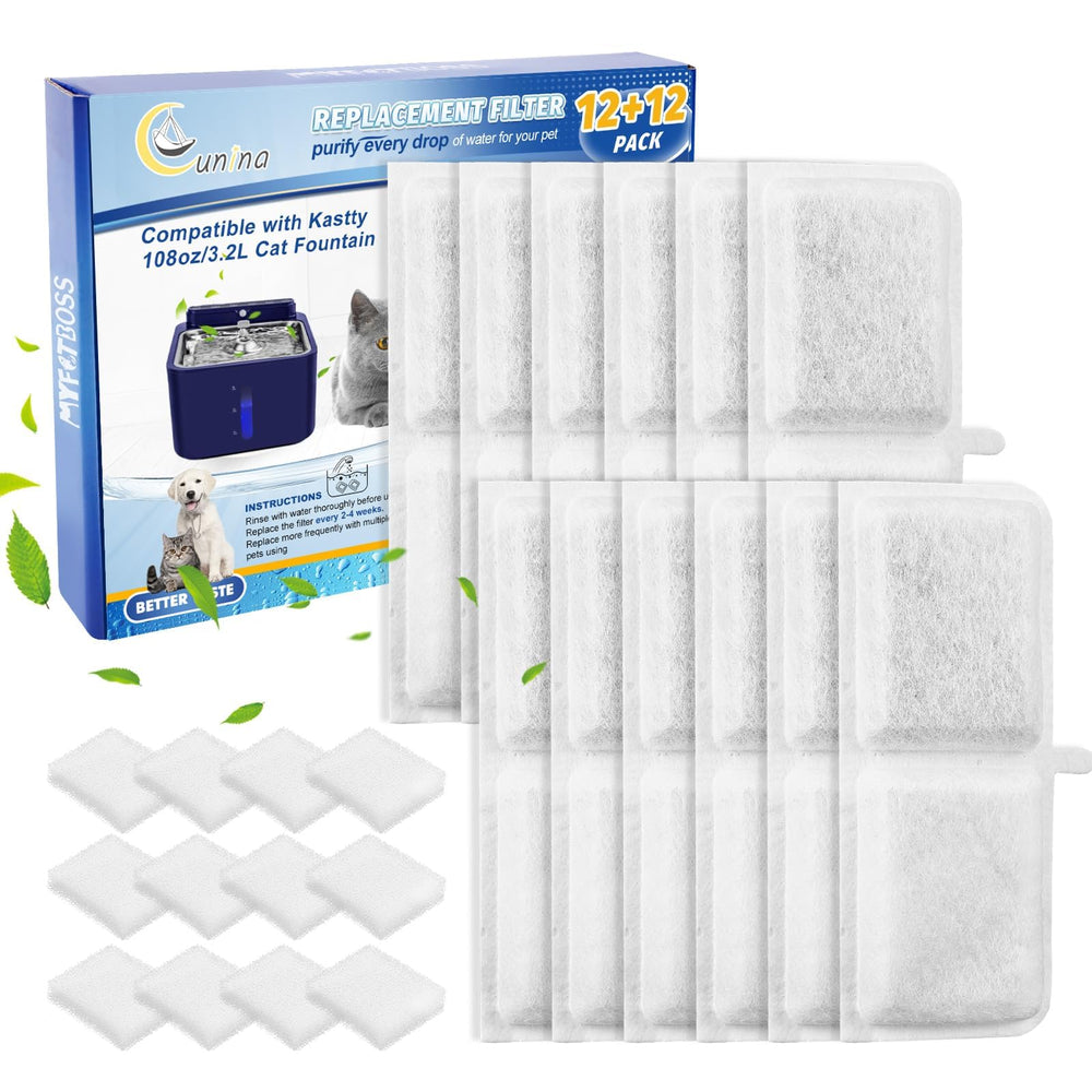 Filtre Cunina pour fontaine Kastty 108oz, eau plus propre et goût neutre