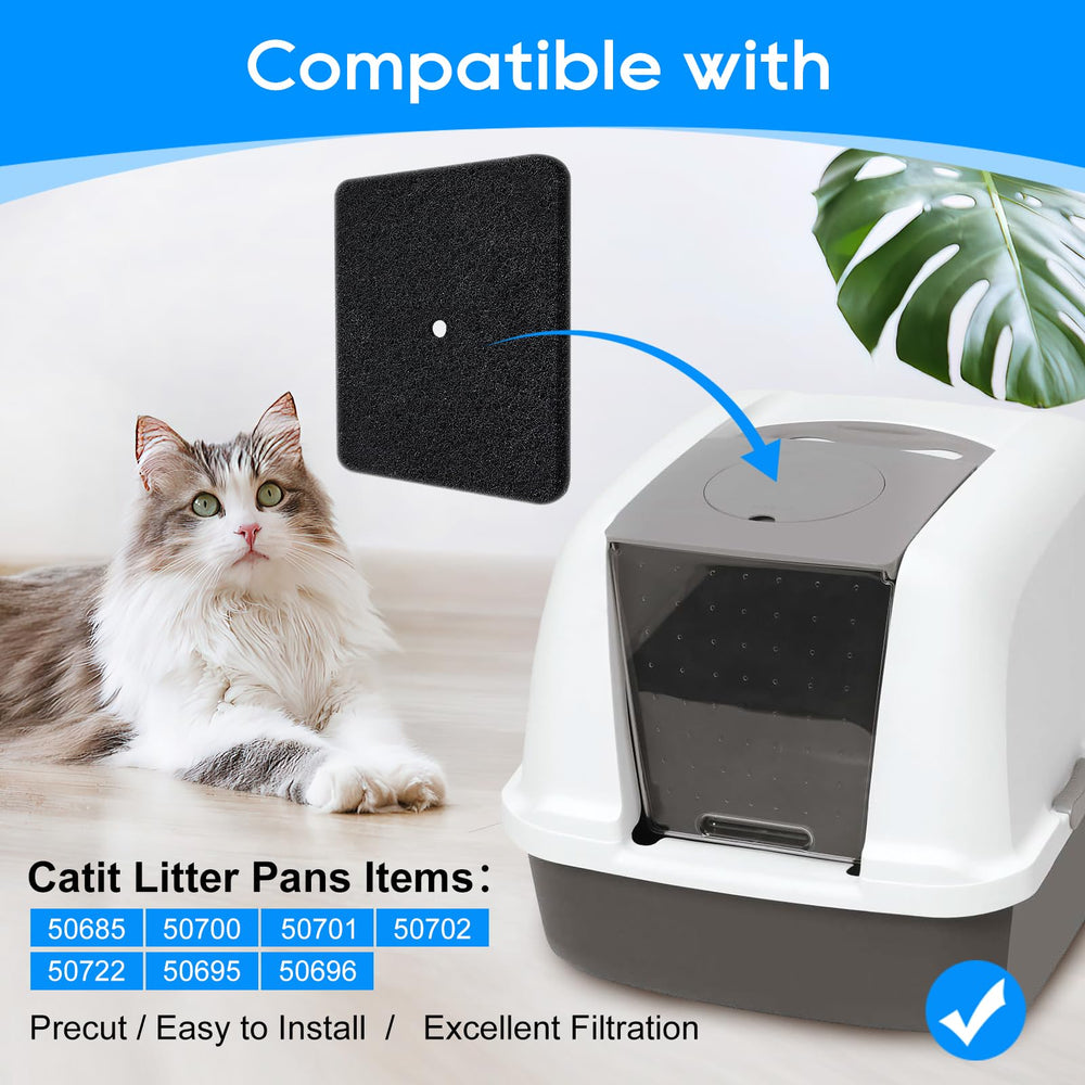 Pack de 6 filtres Cunina au charbon actif pour litière Catit